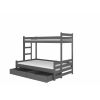 Adrk Benito Children's Bed 212x128x165cm, Without Mattress, Graphite (CH-Ben-GRAP-E2070)