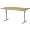Martin Electric Height Adjustable Desk 140x80cm Grey/Oak (28-0696-19)