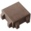 Betona Bruģis Stoneroc Eco Brūns, 165x165x80mm (9.14m²)