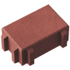Betona Bruģis Stoneroc Eco Sarkans, 200x100x80mm (11.52m²)
