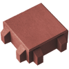 Betona Bruģis Stoneroc Eco Sarkans, 200x200x80mm (9.6m²)
