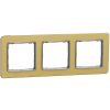 Schneider Electric Sedna Design Metal Frame 3-gang, Matt Gold (SDD371803)