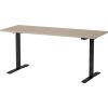 Martin Electric Height Adjustable Desk 160x60cm Black/Oak (28-0709-71)