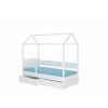 Adrk Otello Children's Bed 190x87x172cm, Without Mattress, White (CH-Ote-W-190-E1249)