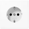 Jung LS 1520 WW Flush-Mounted Socket Outlet 1-gang with Earth, White (LS1520WW)