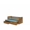 Adrk Tomi Children's Bed 206x97x80cm, Without Mattress, Oak (CH-Tom-OAK-206-E1437)