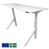 Linergo Height Adjustable Desk 160x70x2.5cm White (79-1670-BB)