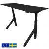 Linergo Height-Adjustable Desk 140x70x2.5cm Black (79-1470-MM)