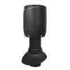 Vilpe Flow Ventilation Outlet with Roof Hood, Non-insulated, Black Ø 110/300mm