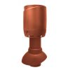 Vilpe Flow Ventilation Outlet with Roof Hood, Non-insulated, Brick Red Ø 110/300mm