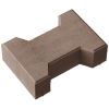 Betona Bruģis Stoneroc Niidirull 100 Brūns 200x165x100mm (7.39m²)