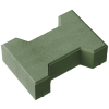 Betona Bruģis Stoneroc Niidirull 100 Zaļš 200x165x100mm (7.39m²)