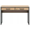 Black Red White Weston Writing Desk, 120x75x60cm, Oak (S483-BIU2S-DASN/MTA)