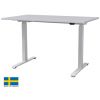 Linergo Scandic Height Adjustable Table 160x70x2.5cm White (78-1670-BB)