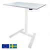 Linergo Solo Height Adjustable Desk 100x70x2.5cm White (81-1070-BB)