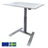 Linergo Solo Height Adjustable Desk 100x70x2.5cm Grey/White (81-1070-PB)