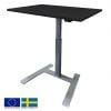 Linergo Solo Height Adjustable Desk 100x70x2.5cm Grey/Black (81-1070-PM)