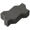 Betona Bruģis Stoneroc Uni 80 Melns, 225x112.5x80mm (8.85m²)