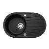 Granite Verbena kitchen sink Stone mass, 78x46.5cm black