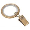 Decorative Modern Curtain Rings with Clips, Ø16mm, 10pcs, Gold