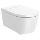 Roca Inspira Round Wall Hung Toilet Bowl Rimless, Without Seat, Without Flushing Rim, White (A346527000)