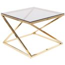 Signal Liam Coffee Table 60x60x45cm, Gold (LIAMZLD)