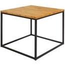 Black Red White Coffee Table, 69x69x53cm Light Brown (D05035-LAW/69-ANA)