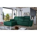 Eltap Trevisco Monolith Corner Pull-Out Sofa 216x272x100cm, Green (Tre_10)