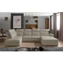 Eltap Evanell Dora Corner Pull-Out Sofa 216x336x102cm, Beige (Evl_57)