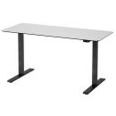 Martin Compact Electric Height Adjustable Desk 100x80cm Black/White (28-7031-X1)