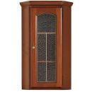 Black Red White Bavaria Display Cabinet, 113.5x49x49cm, Brown (S11-DNAD1WN-KA/OW)