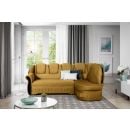 Eltap Lord Cloud Corner Pull-Out Sofa 180x243x105cm, Yellow (L_073)