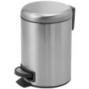 Gedy Potty Bathroom Waste Bin (Trash Can) with Pedal, 5l, Satin (3309-38)