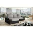 Eltap Black Sawana/Soft Pull-Out Corner Sofa 165x245x90cm, Grey (Ng39)