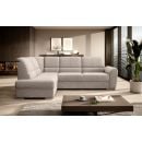 Eltap Siber Corner Pull-Out Sofa 186x270x93cm, Beige (CO-SIB-LT-18SO)