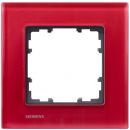 Siemens Delta Miro Glass Frame for Surface-Mounted Installation, Red (5TG1201-3)