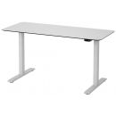 Martin Compact Electric Height Adjustable Desk 100x80cm Grey/White (28-7047-X1)