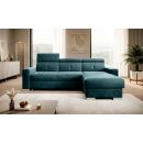 Eltap Fresia Lux Corner Pull-Out Sofa 176x247x104cm, Green (CO-FR-RT-39LU)