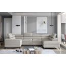 Eltap Escada Paros Corner Pull-Out Sofa 200x330x98cm, Beige (Esc_37)