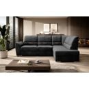 Eltap Siber Cloud Corner Pull-Out Sofa 186x270x93cm, Grey (CO-SIB-RT-06NU)