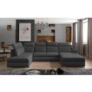 Eltap Evanell Inari/Soft Corner Pull-Out Sofa 216x336x102cm, Grey (Evl_33)