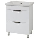 Sanservis Laura 50-2 Bathroom Sink with Cabinet Como 50, White (48780)