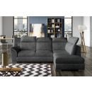 Eltap Loreto Dora Corner Pull-Out Sofa 60x260x102cm, Grey (Lor_73)