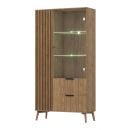 Eltap Entsian Display Cabinet 60x100x192cm, Oak (SF-ENT-A-WIT100)