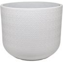 Home4You Selena On Surface Flower Pot, 24x19.5cm, White (89162)