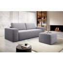 Извлекаемый диван Eltap 260x104x96 см универсальный угол, серый (SO-SILL-80SOL)