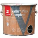 Tikkurila Valtti Plus Complete Wood Stain for Exterior Surfaces, Matte, Black (Black Ebony)