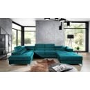 Eltap Eduardo Kronos Corner Pull-Out Sofa 202x345x90cm, Green (Edr_105)