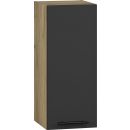 Halmar Vento Hanging Cabinet, 30x30x72cm, Black/Oak (V-UA-VENTO-G-30/72-ANTRACYT)