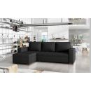 Eltap Newark Sawana Corner Pull-Out Sofa 57x237x90cm, Black (Na15)